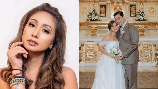 Sheree Bautista, naging emosyonal sa kasal nina Gian Magdangal at Lara Maigue