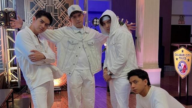 Dennis Trillo and his 'Sanggang-Dikit FR' co-actors channel Backstreet Boys