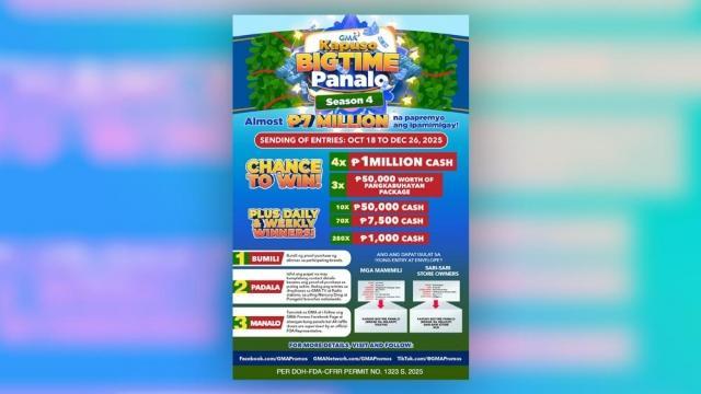 'Tis the Season to Win Big: Kapuso Bigtime Panalo Gives Away Almost 7 Million Pesos Worth of Christmas Prizes!