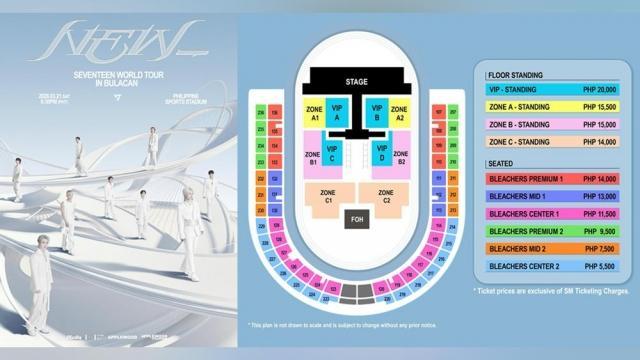 SEVENTEEN 'NEW_' World Tour in Bulacan: Ticket prices and seat
