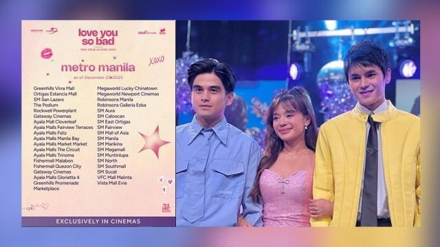 Love You So Bad: Where to watch the MMFF romcom movie