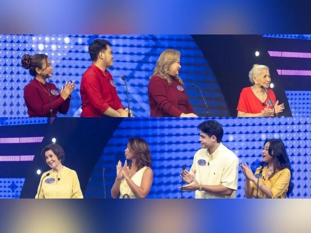 Perla Bautista at Marita Zobel in Family Feud