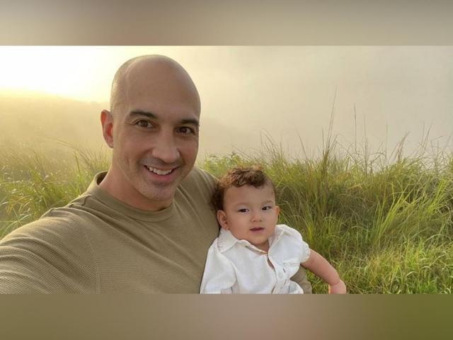 KC Montero and son Wyatt