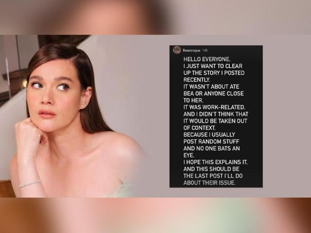 Bea Alonzo and Lhean Roque post