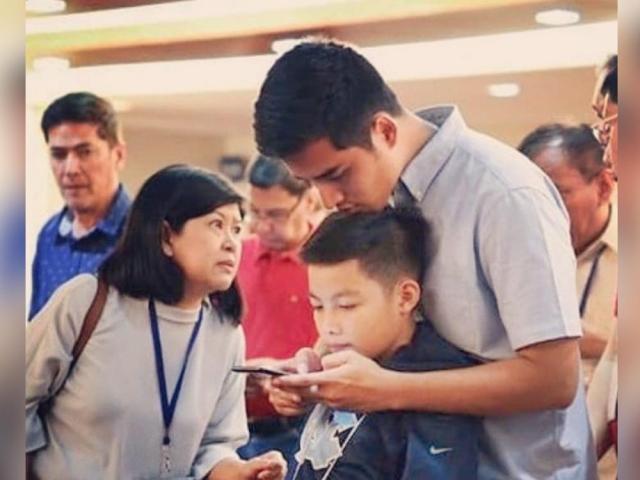 Vico Sotto with nephew Lorenzo