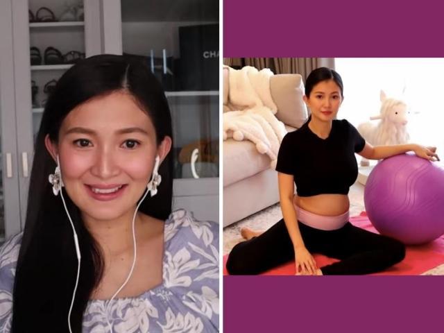 pregnant sheena halili working out