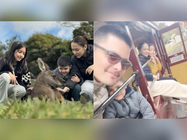 Dingdong Dantes, Marian Rivera, Zia, and Sixto in Australia