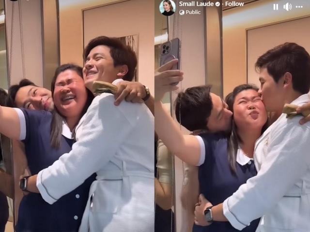 small laude yaya lot meets alden richards and hayden kho