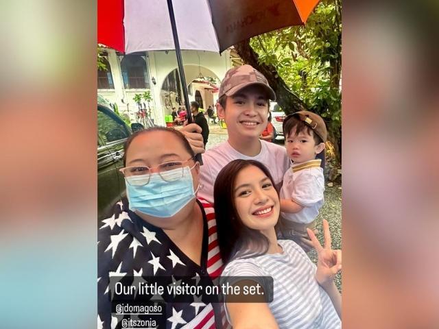 Joaquin Domagoso with son Scott Angelo