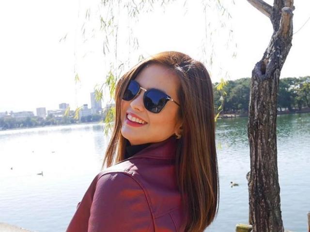 Bea Binene in Japan last February