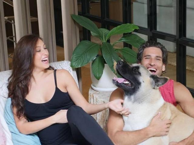 Nico Bolzico and pet dog Pochola