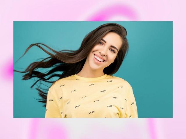 woman with long hair