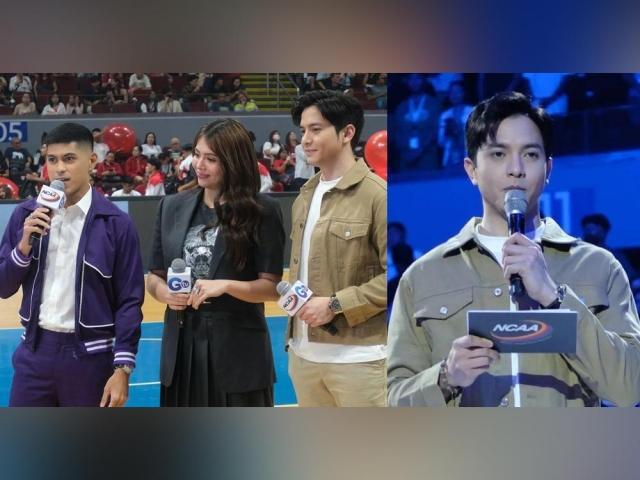 Alden Richards and Julia Montes at the NCAA Season 99 opening ceremony