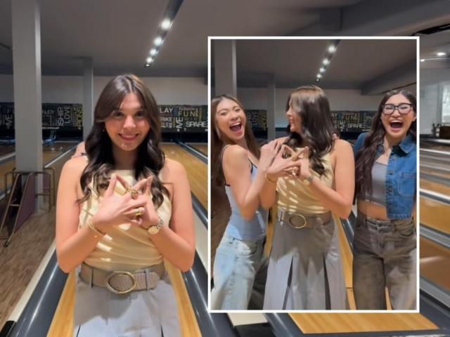 Ashley Ortega with BINI Stacey, BINI Jhoanna, Michael Sager, Emilio Daez