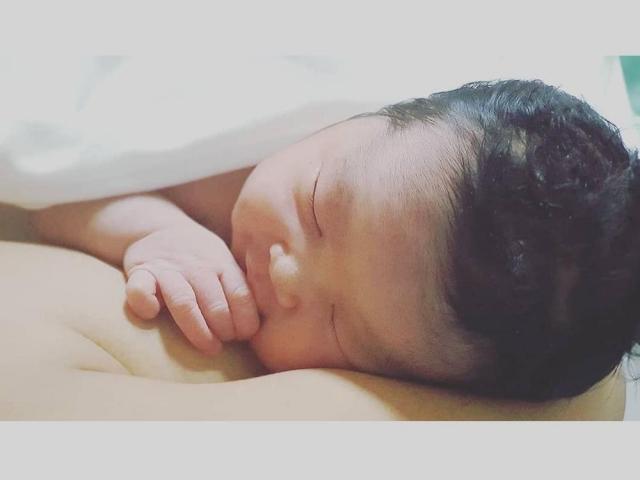 Aicelle Santos and Mark Zambrano baby