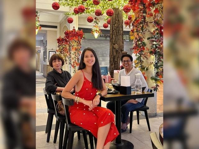 Maxene Magalona with parents-in-law