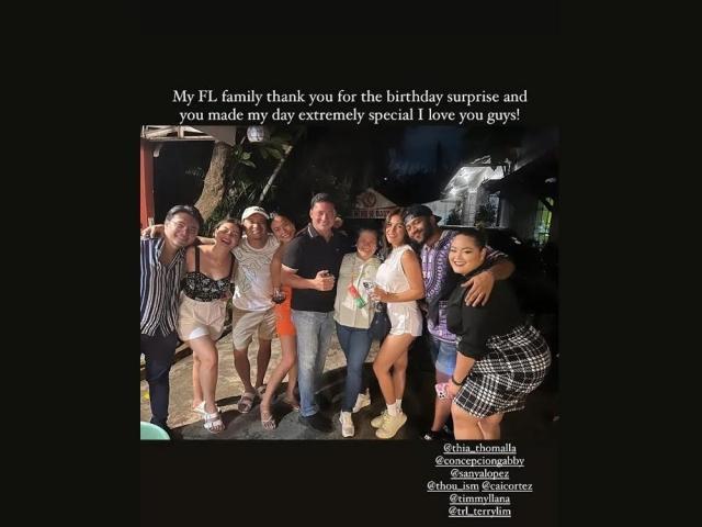 surprise birthday for Maxine Medina