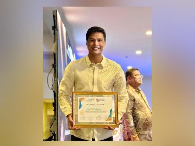 John Vic De Guzman wins Person of The Year Award for Sports 2023