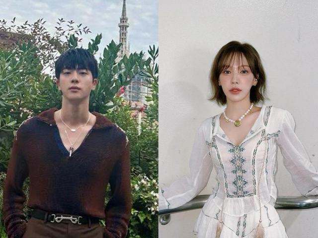 jin of bts and wendy of red velvet