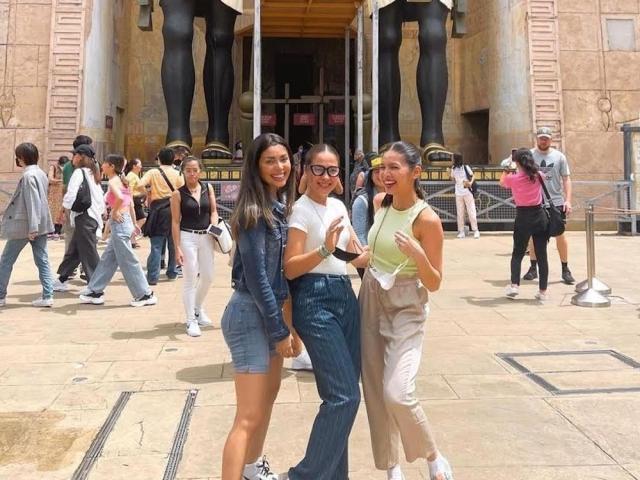 MJ Lastimosa with Maine Mendoza and Maja salvador