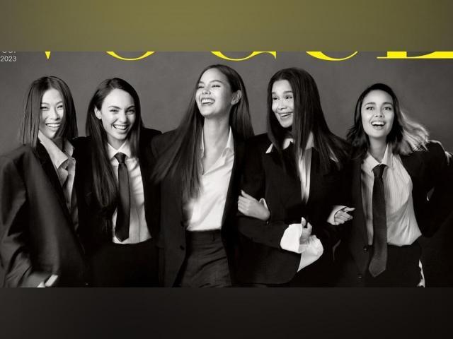 Michelle Dee, Melanie Marquez, R Bonney Gabriel, Catriona Gray, and Megan Young on Vogue Philippines