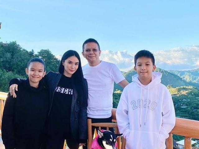Heart Evangelista and Chiz Escudero kids Quino and Chesi