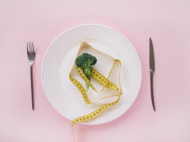 Broccoli and measurement tape