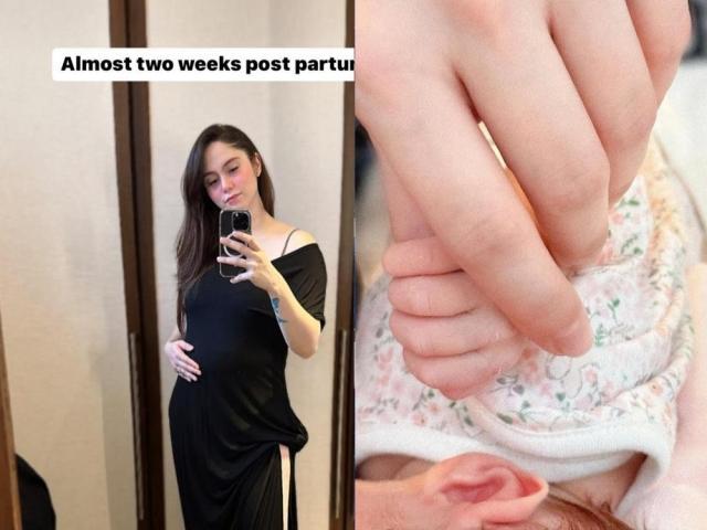 Jessy Mendiola and her first child Isabella Rose Tawile Manzano