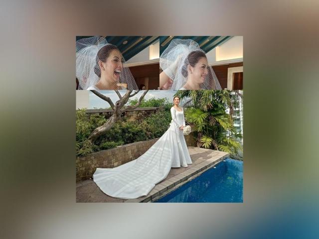 Luane Dy's wedding gown