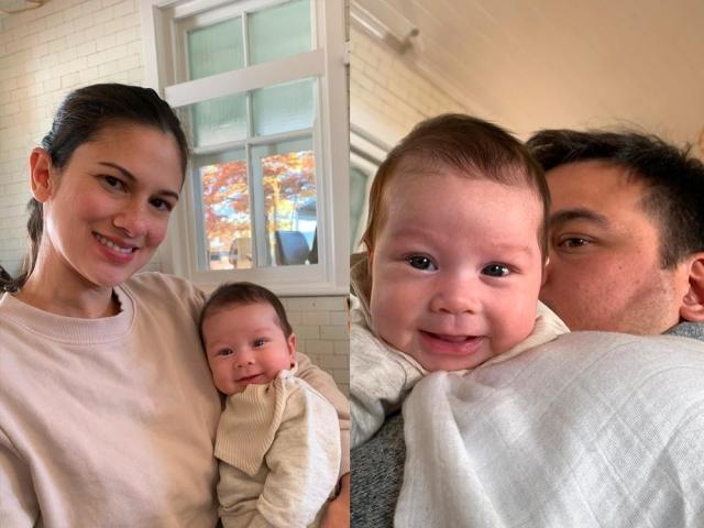 Bianca King and baby