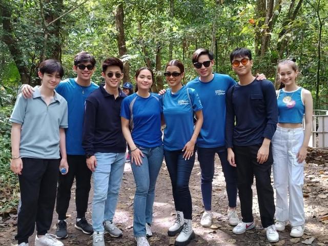 Sparkle Artists in a tree planting activity