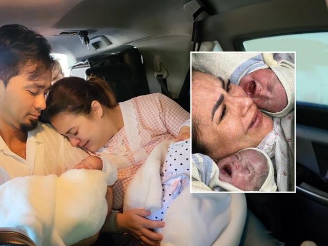 jaycee parker gives birth to twin girls