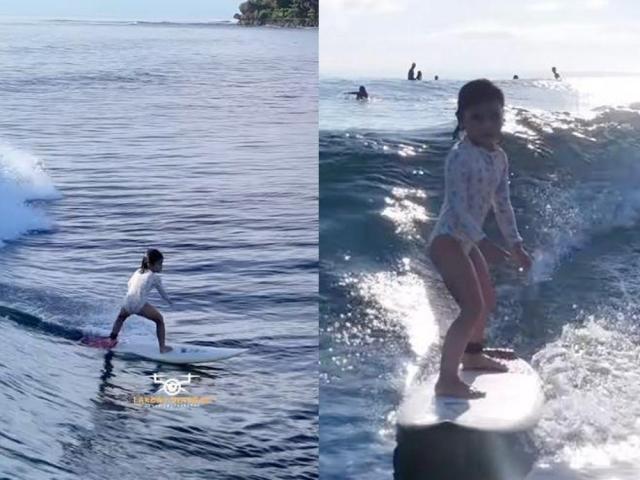 Lilo Alipayo surfing skills