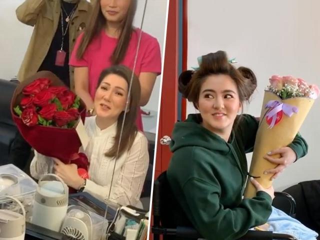 Mavy Legaspi early Valentine gift to Carmina Villarroel and Cassy Legaspi