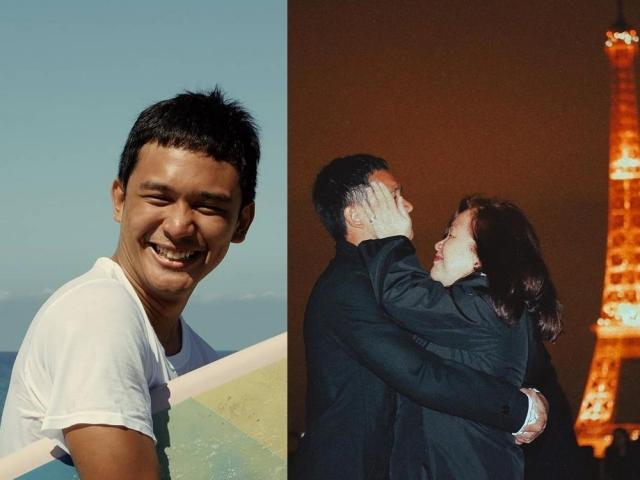 Mikoy Morales and his mom