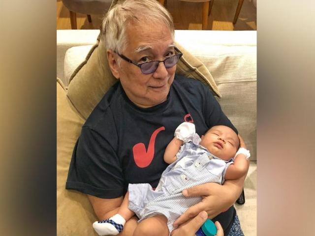Joey de Leon with baby Jakob Ethan