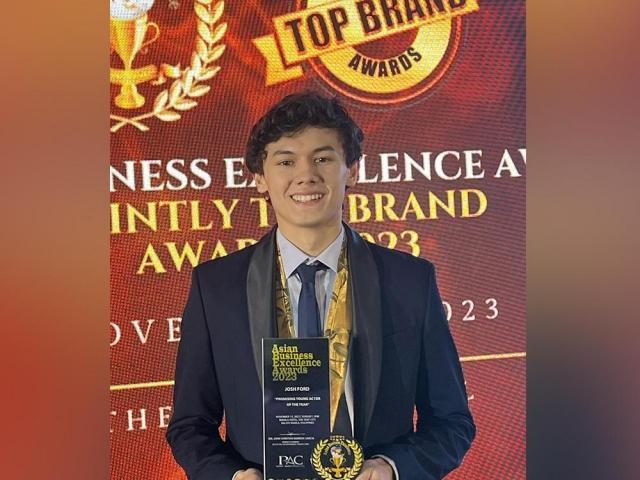 Josh Ford at the Asian Business Excellence Awards