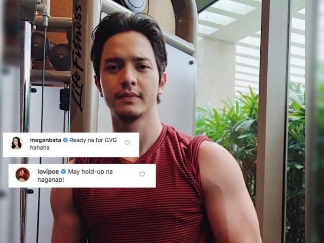 Lovi Poe Megan Young react to Alden Richards biceps