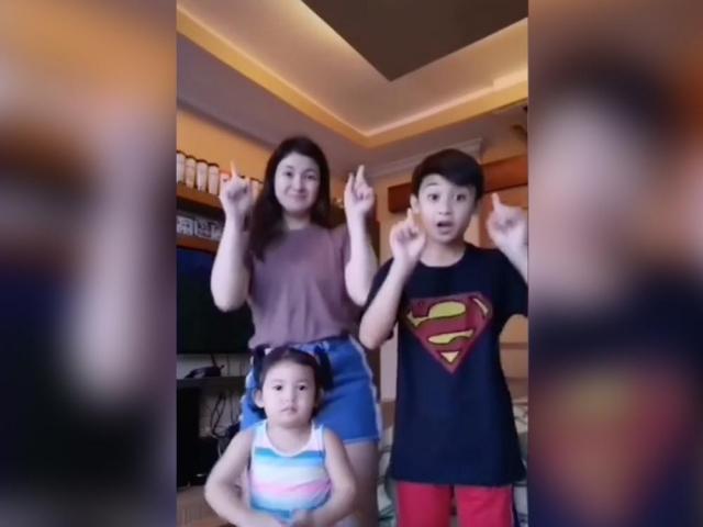 Camille Prats and kids on TikTok