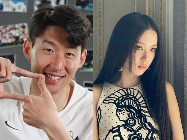 Jisoo and Son Heung-min