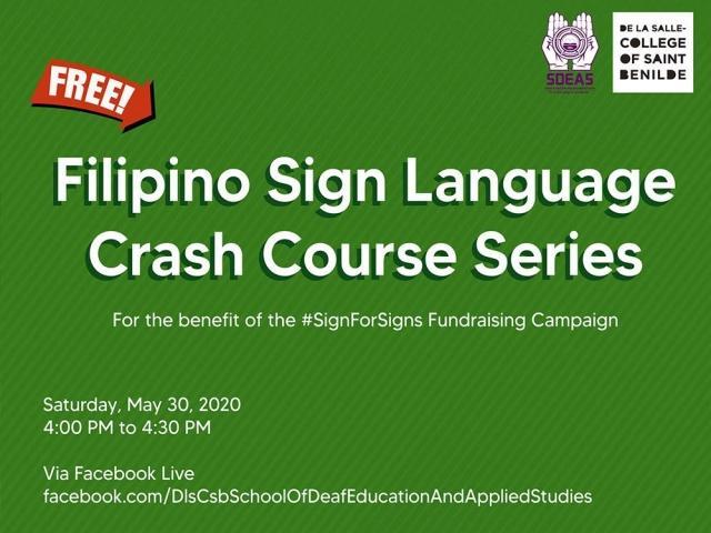 CSB sign language online class