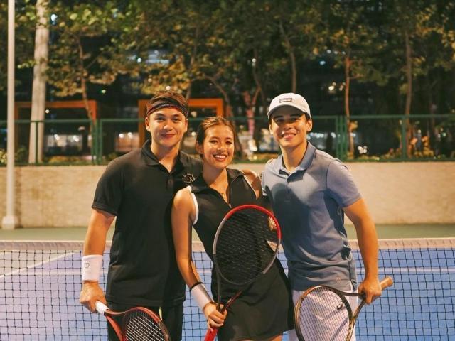 Gabbi Garcia and Khalil Ramos with Dominic Roque