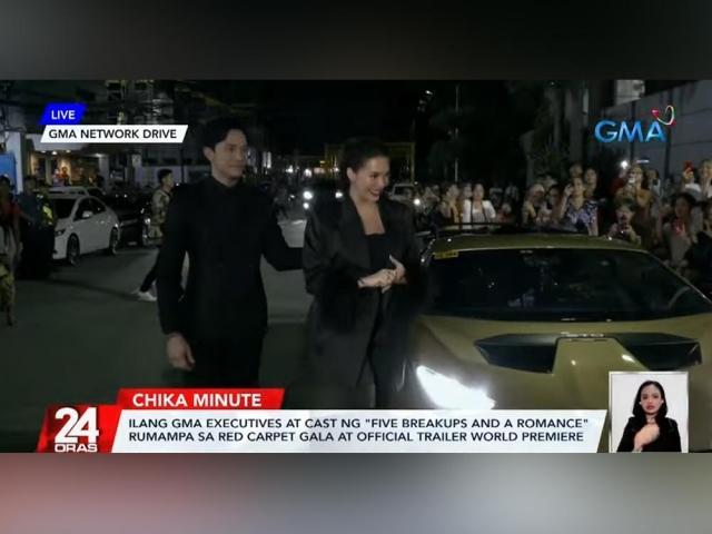 Alden Richards and Julia Montes at the presscon for Five Breakups and a Romance