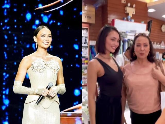 R Bonney Gabriel with Gloria Diaz