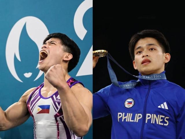 President Ferdinand Bongbong Marcos and Carlos Yulo