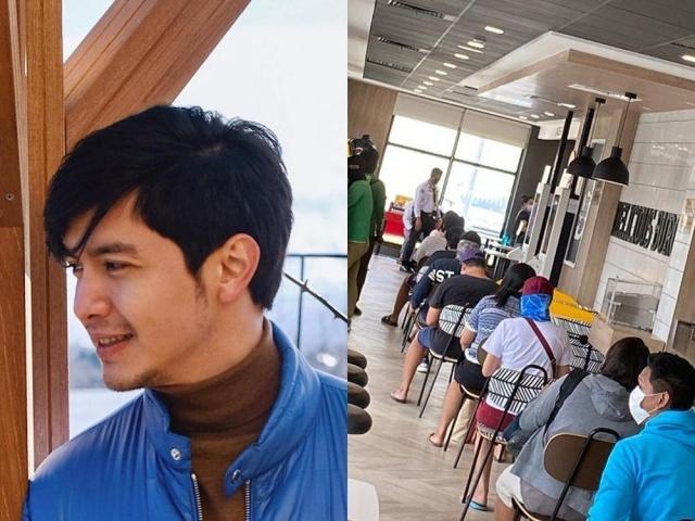 Alden Richards reopens fastfood branch in Laguna