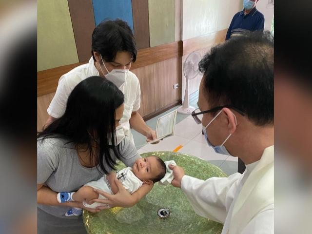 Jako de Leon and baby Jakob Ethan