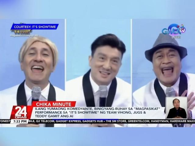 Vhong Navarro, Jugs Jugueta, Teddy Corpuz use AI in Its Showtime