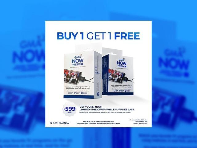 GMA Now buy 1 get 1 promo