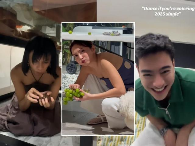 Celebrities who tried good luck challenges this new year